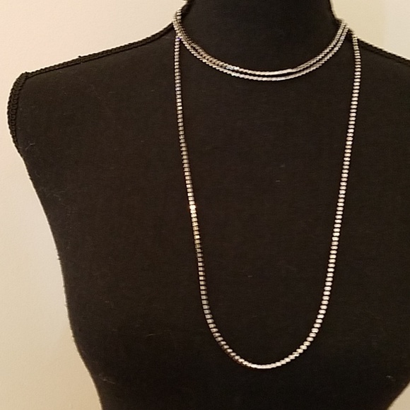 Cheap Thrills Jewelry - Gunmetal & Rhinestone Necklace